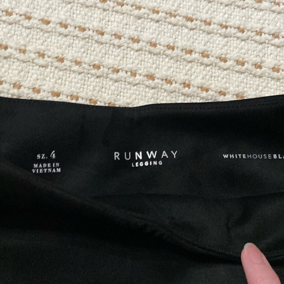 SALE White House Black Market Black Gold Stud Detail Runway Leggings - Picture 3 of 14